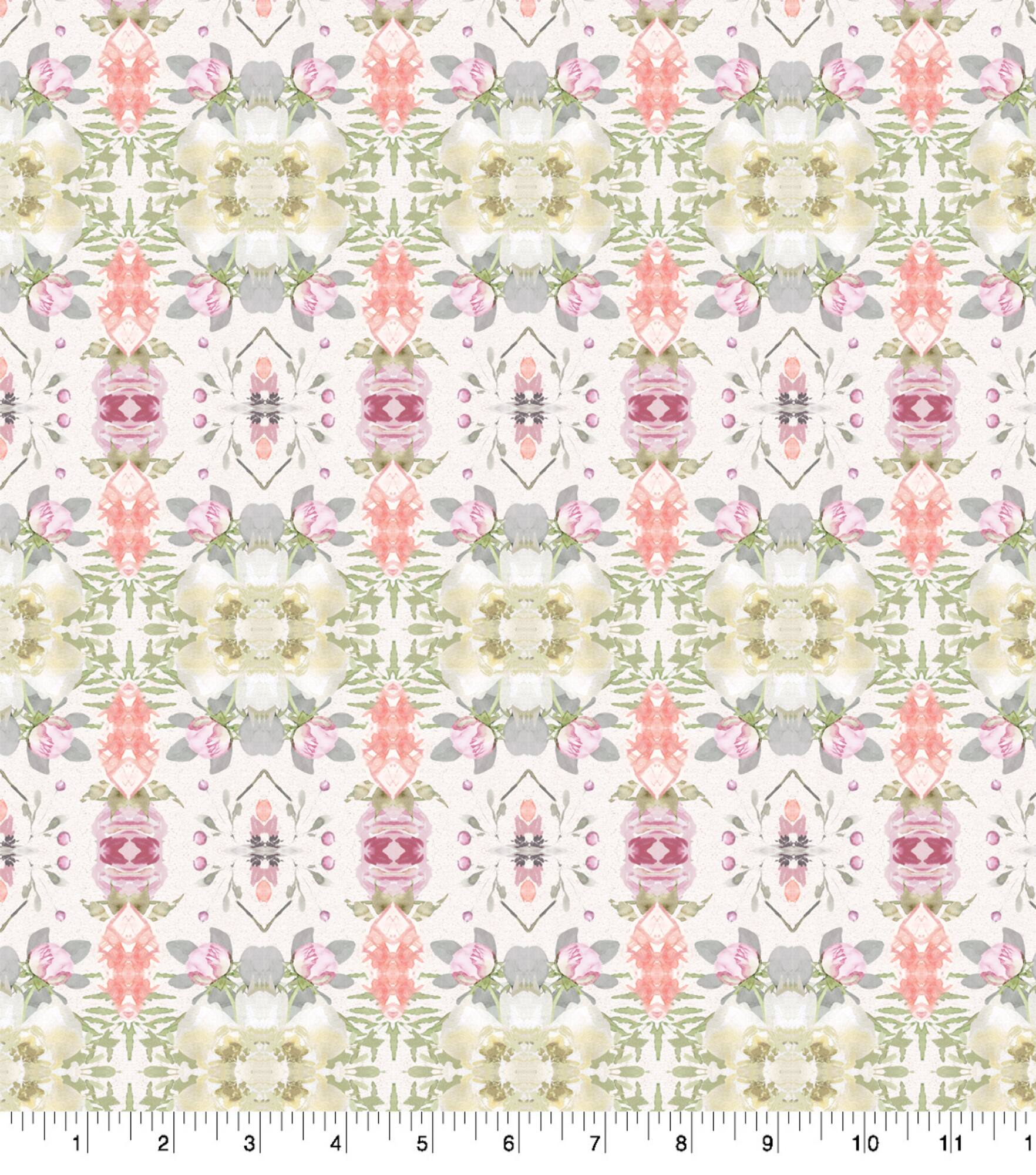 Suzanne Nicoll Mirrored Geometric Cotton Fabric